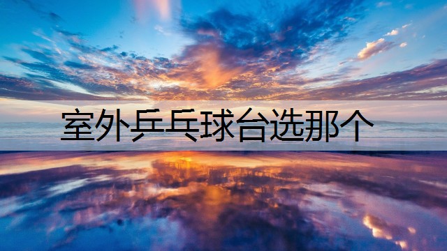 室外乒乓球台选那个